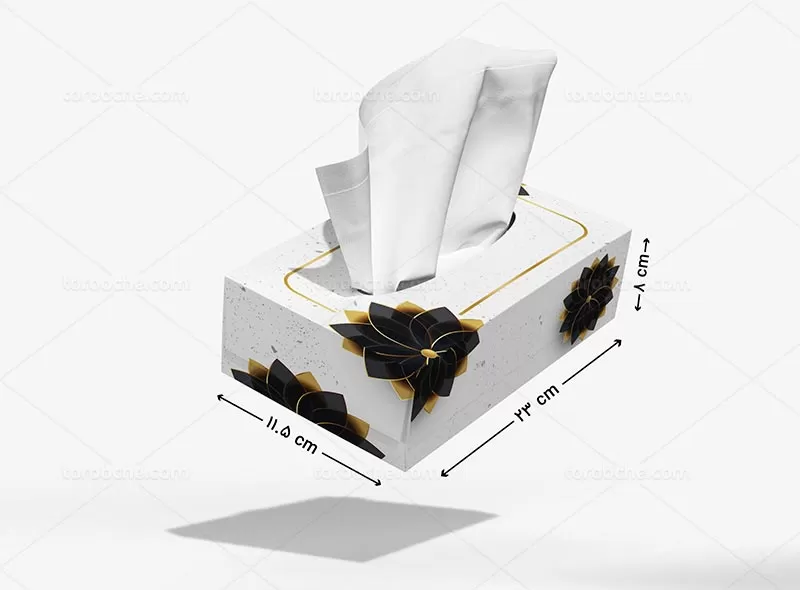 فایل جعبه دستمال کاغذی لوکس