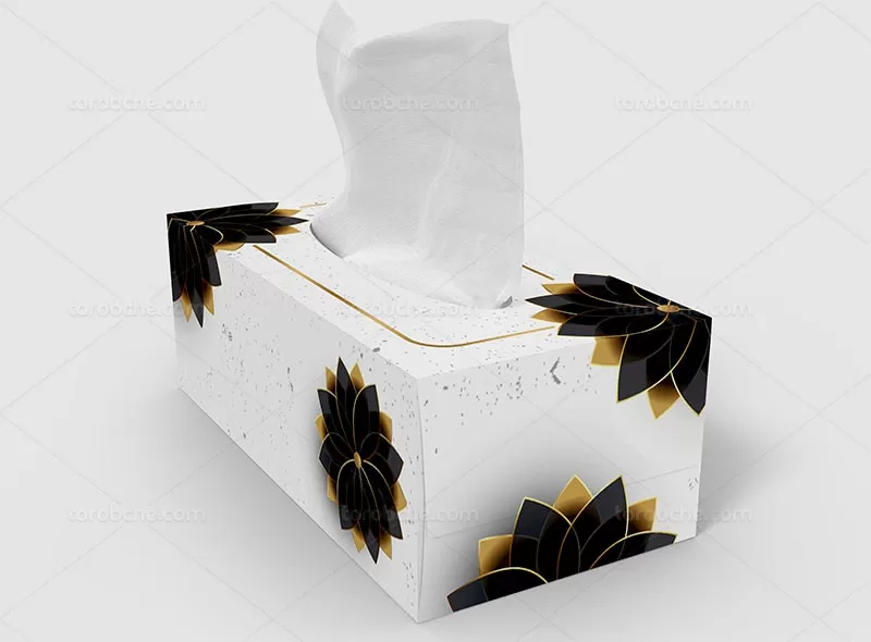 فایل جعبه دستمال کاغذی لوکس