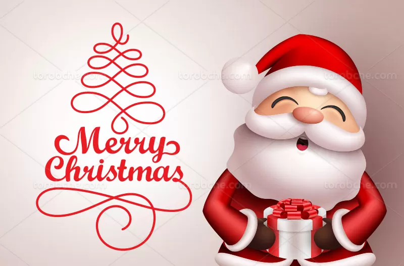 وکتور کریسمس و بابانوئل