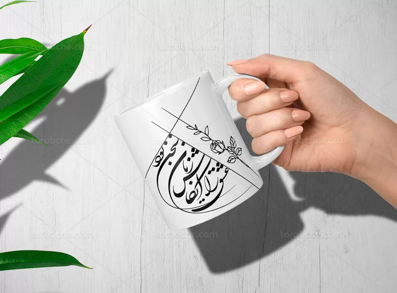 خوشنویسی شعر عشق را ای کاش زبان سخن بود