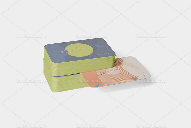 موکاپ کارت ویزیت مستطیل با کیفیت