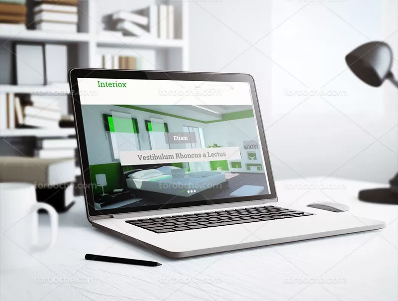 موکاپ لپ تاپ PSD با کیفیت