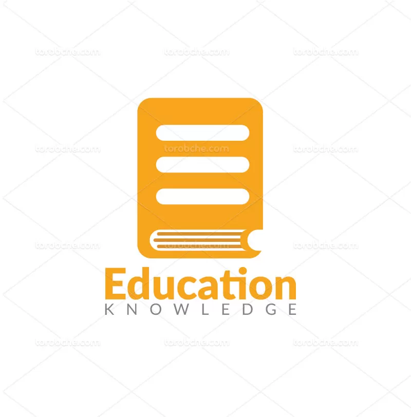 وکتور لوگوی کتاب رنگی با کیفیت