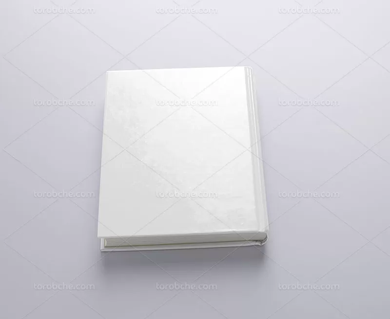 موکاپ کتاب از زاویه بالا با کیفیت
