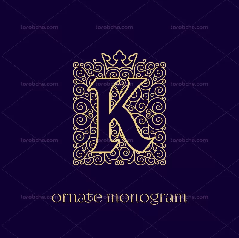 وکتور لوگوی حرف K رنگی با کیفیت