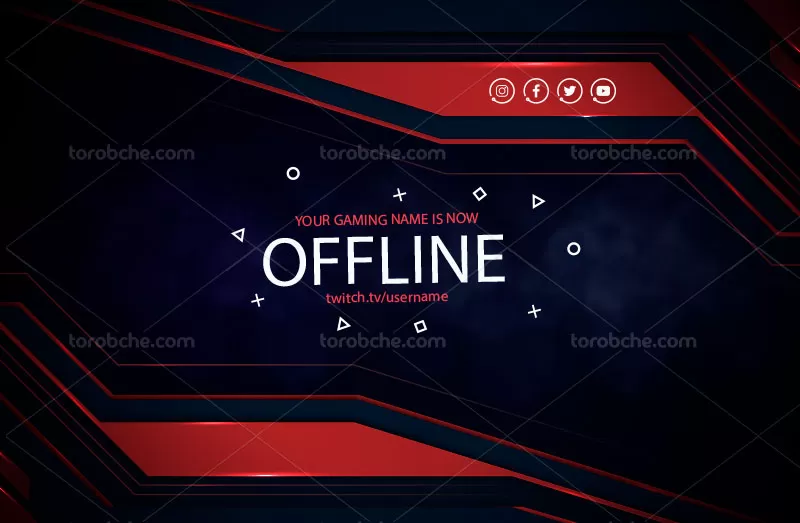 وکتور بکگراند قرمز مشکی