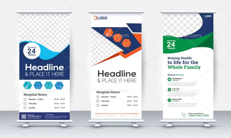 وکتور بنر استند با کیفیت
