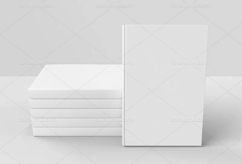 فایل موکاپ کتاب ایستاده لایه باز