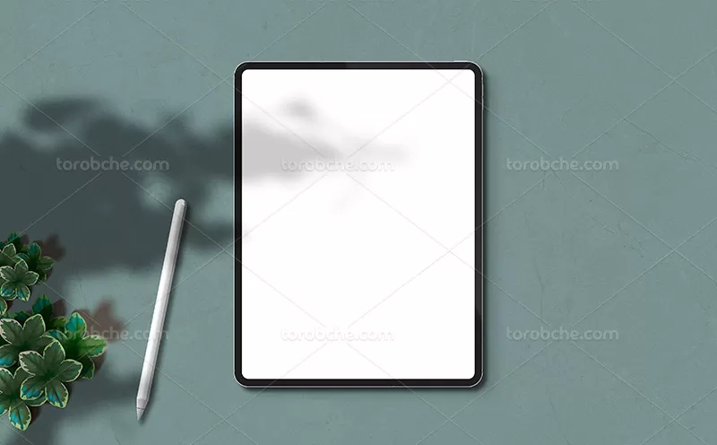 موکاپ تبلت و قلم نوری