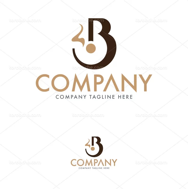 وکتور لوگوی خلاقانه حرف B - گرافیک با طعم تربچه - طرح لایه باز