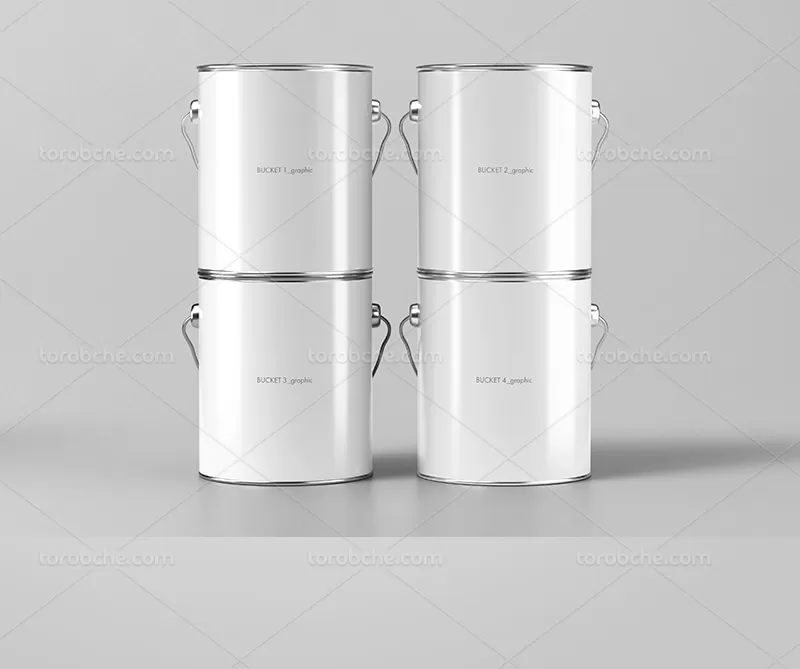 موکاپ سطل رنگ
