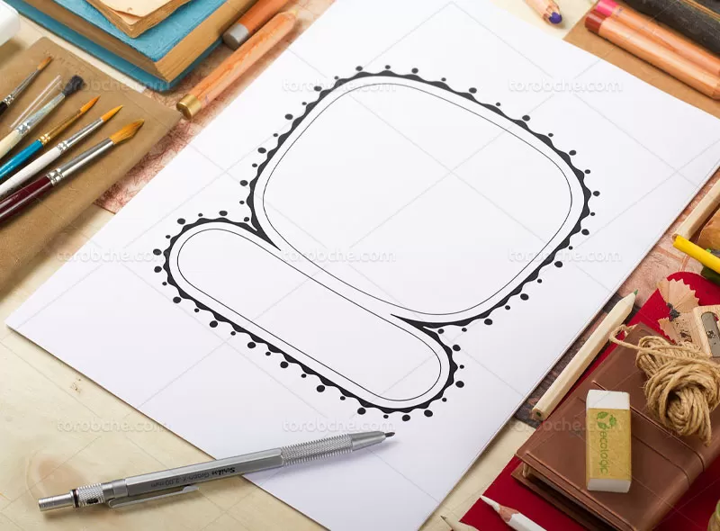 وکتور کادر و قاب سنتی