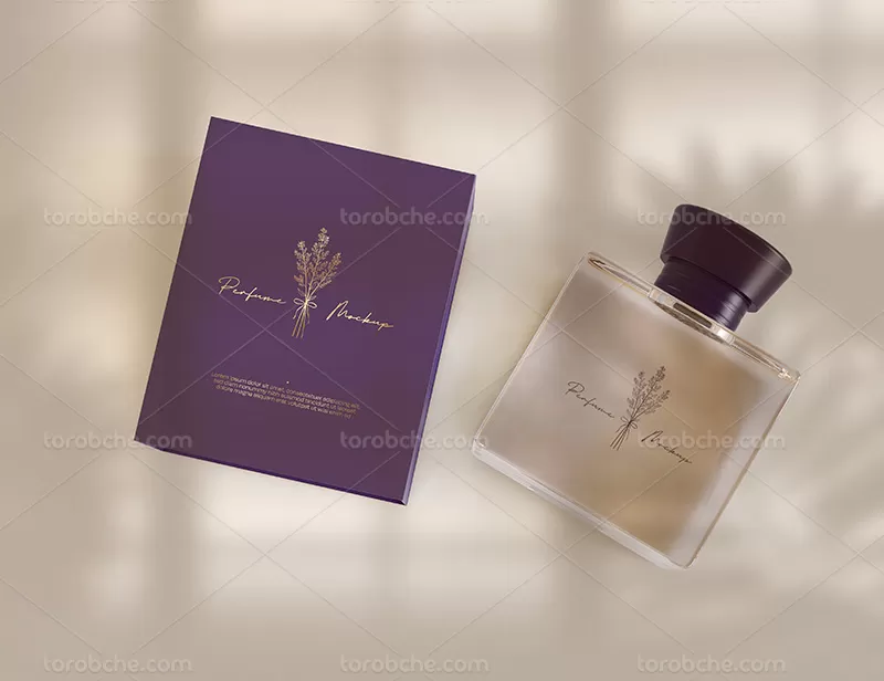 موکاپ لایه باز شیشه عطر