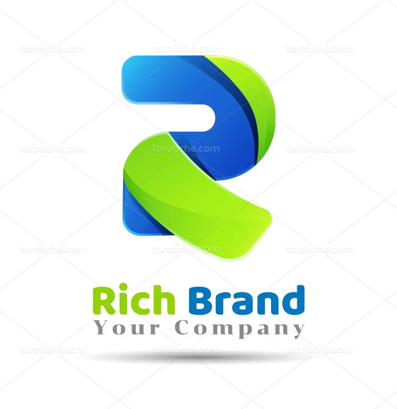 وکتور لوگوی R - گرافیک با طعم تربچه