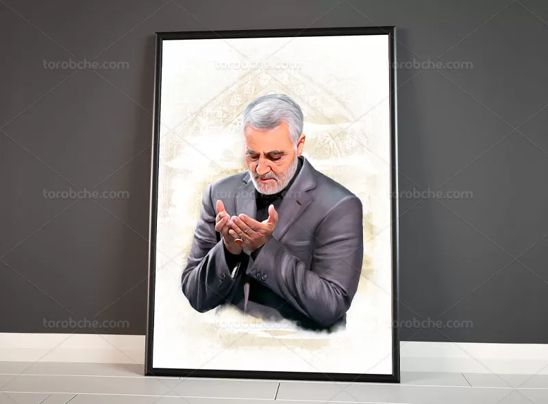 نقاشی دیجیتالی سردار سلیمانی