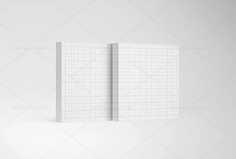 فایل موکاپ کتاب مربعی