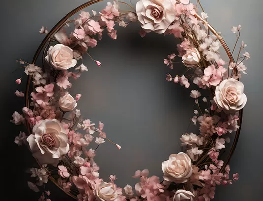 عکس حلقه گل