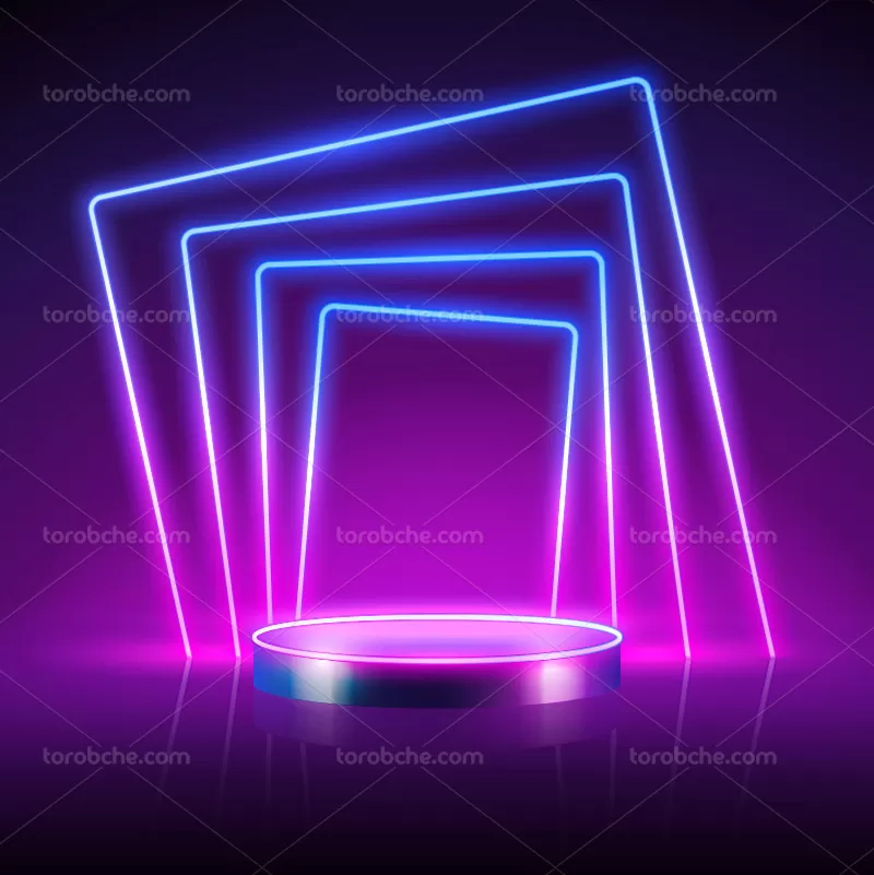 وکتور بک استیج نئونی
