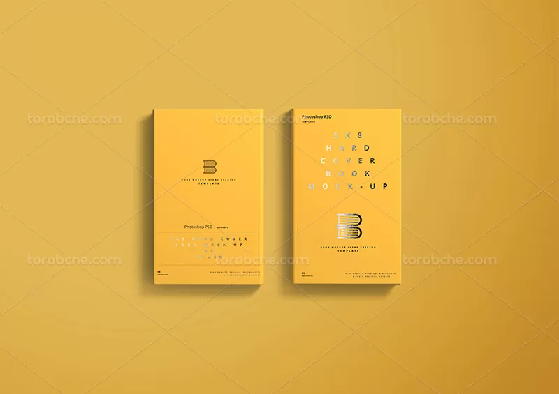 موکاپ جلد کتاب عمودی