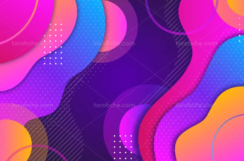 وکتور بک گراند رنگارنگ موج دار