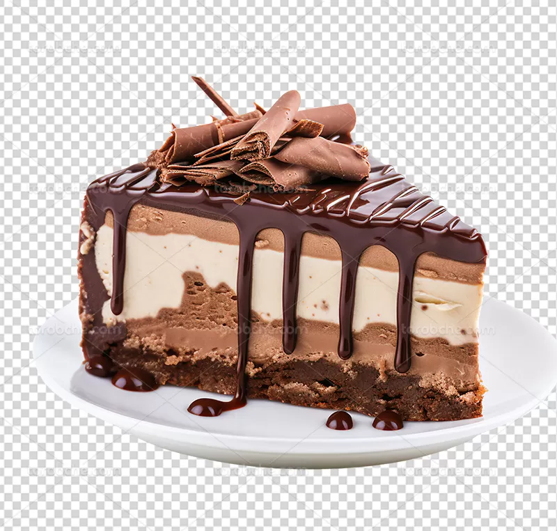 عکس PNG کیک شکلاتی