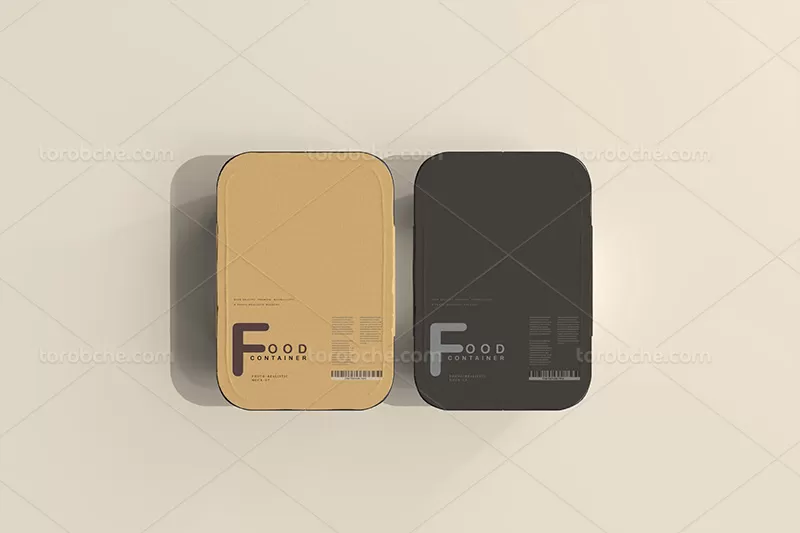 موکاپ ظرف غذا لایه باز