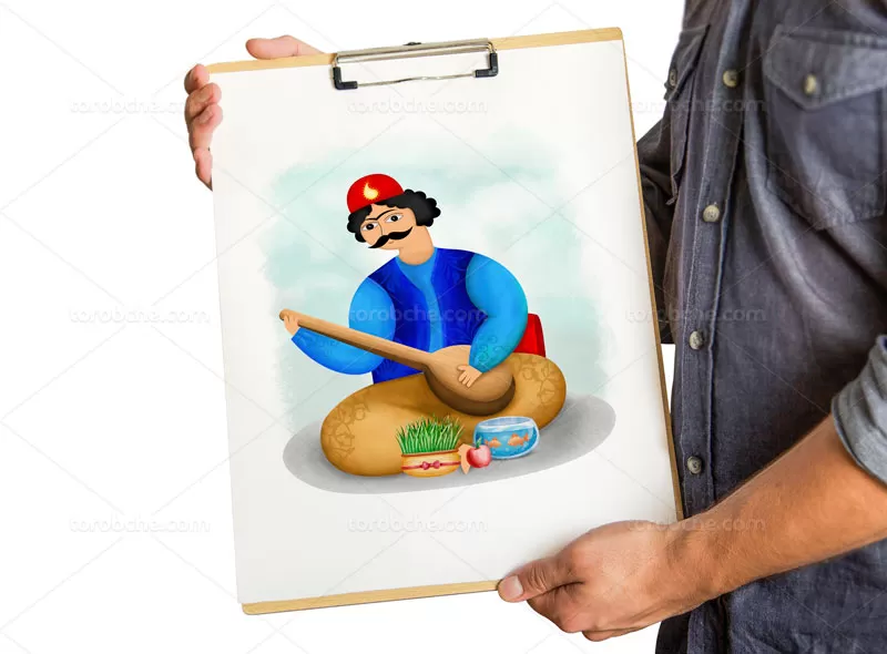 تصویر سازی کاراکتر نوروزی