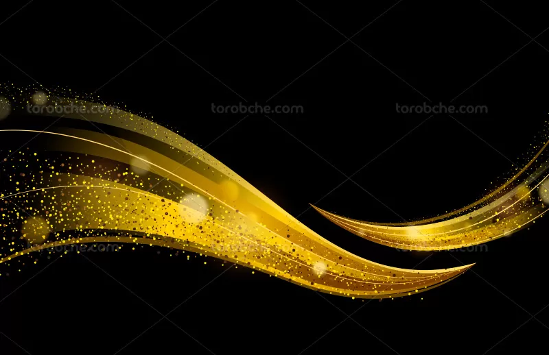 وکتور بک گراند افکت نور طلایی