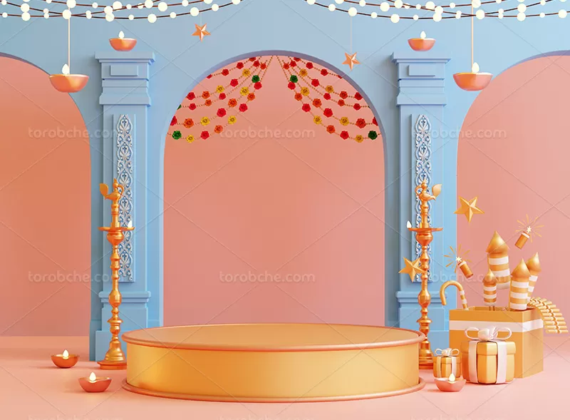 بک دراپ تولد با شمع