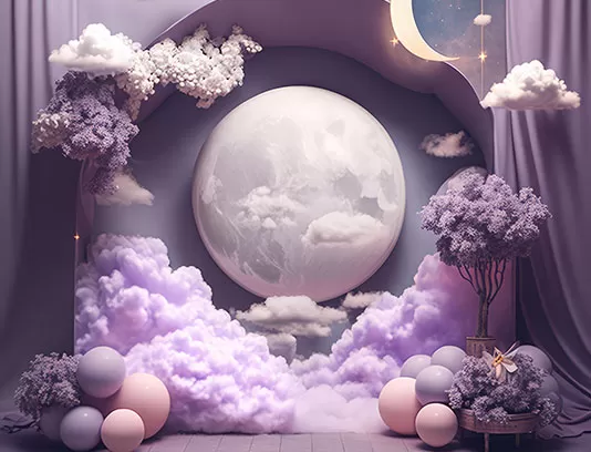بک دراپ عکاسی بنفش