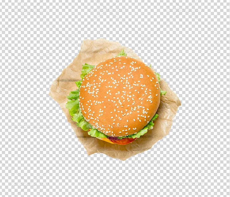 عکس PNG همبرگر تازه