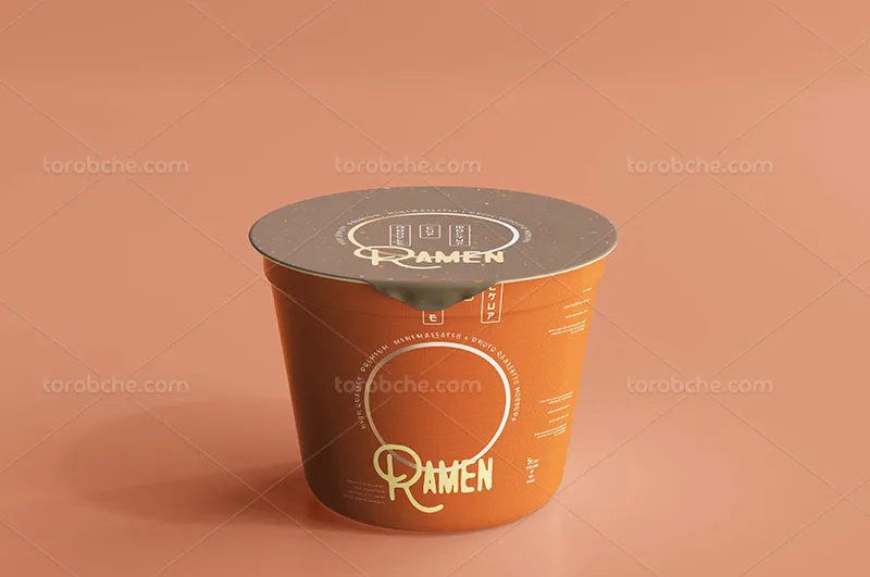 موکاپ ظرف ماست کوچک