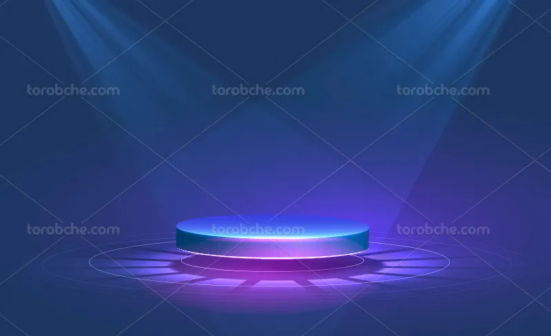 وکتور بک استیج نئونی رنگی