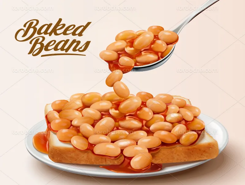 وکتور خوراک لوبیا