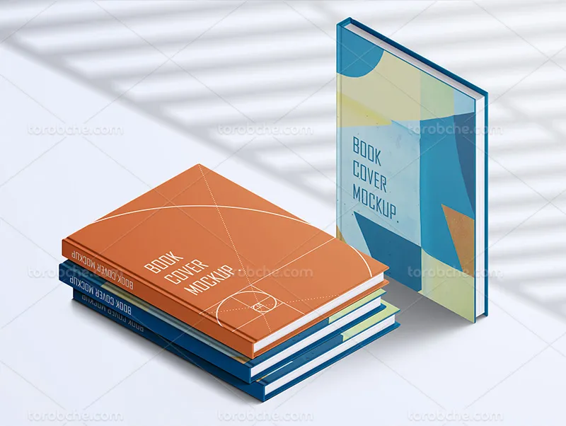 موکاپ PSD کتاب ایستاده