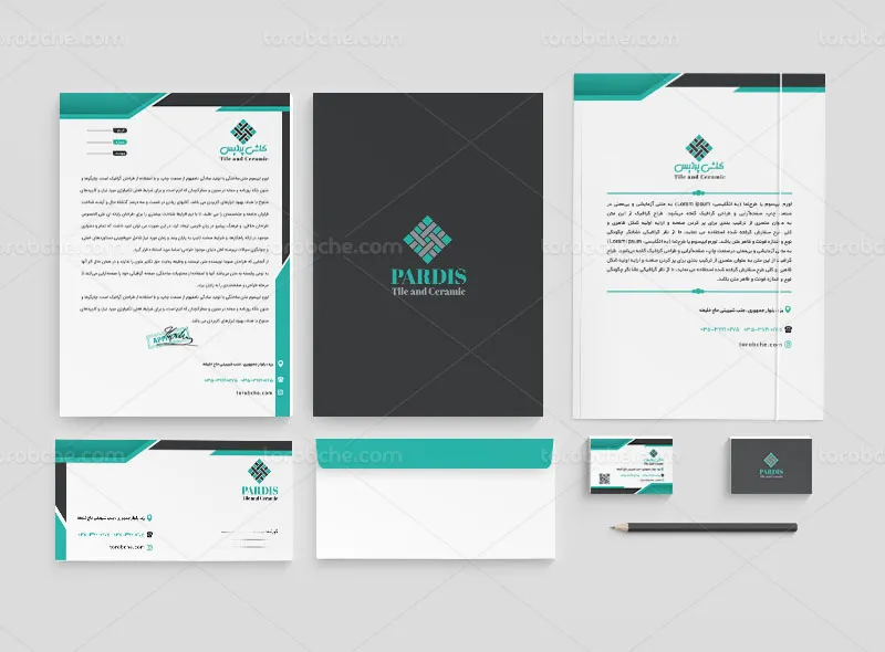 ست اداری فروشگاه کاشی و سرامیک