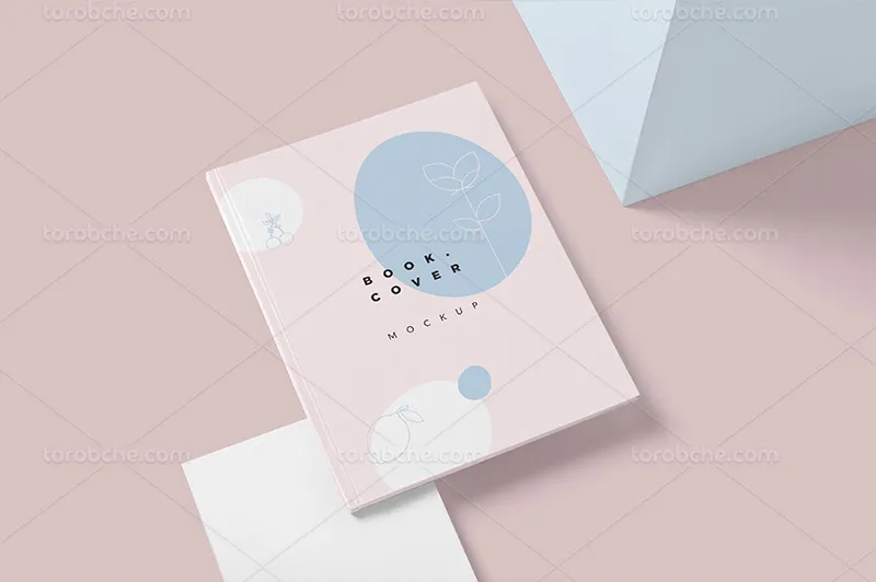 موکاپ لایه باز جلد کتاب سخت