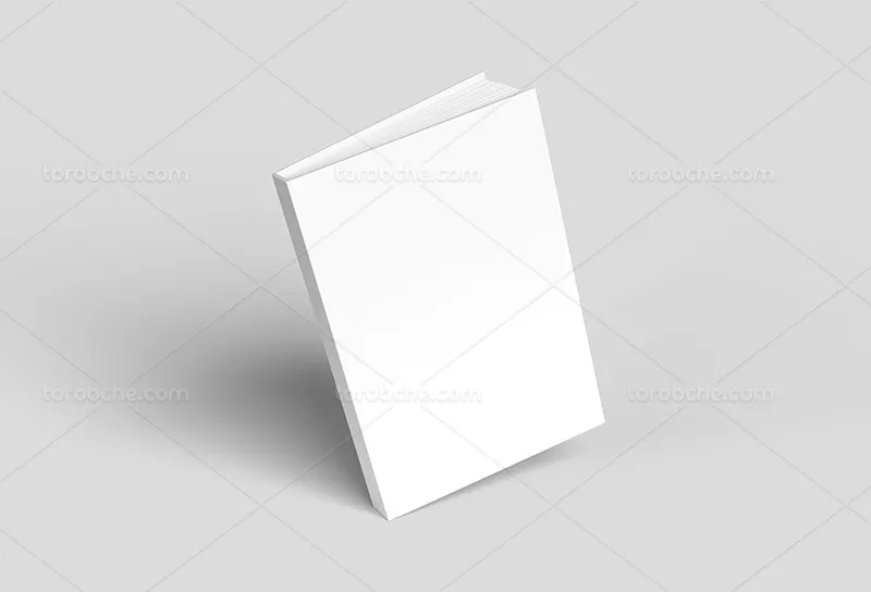 موکاپ PSD جلد کتاب ایستاده