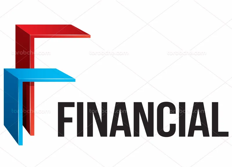 وکتور لوگوی حرف F قرمز