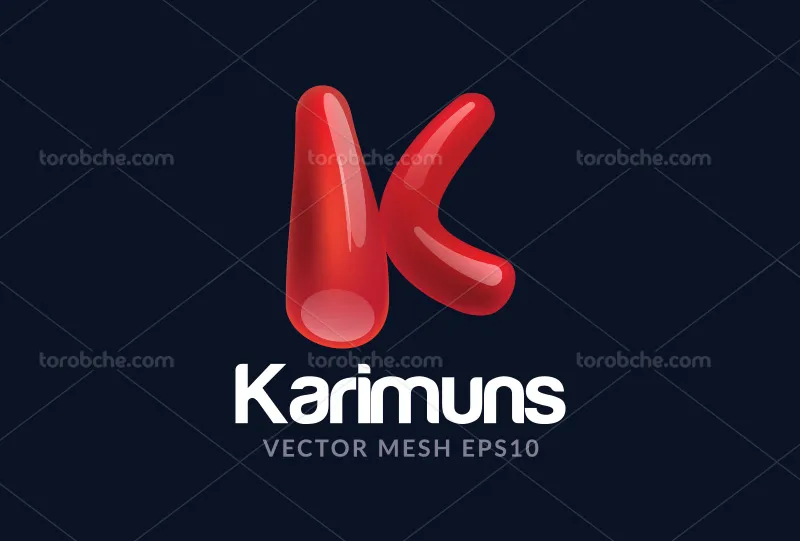 لوگو حرف K قرمز