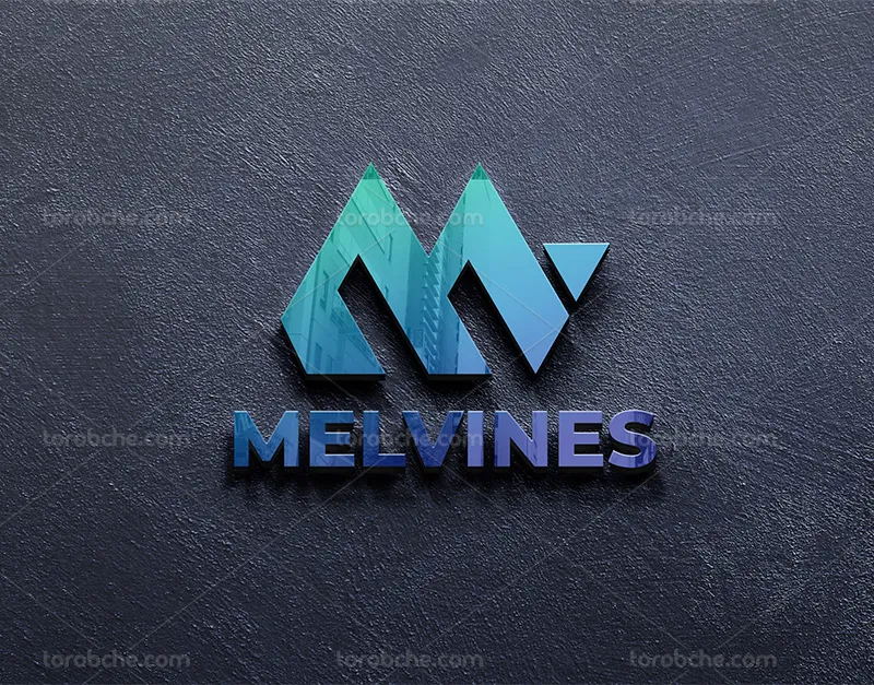 موکاپ PSD لوگو سه بعدی