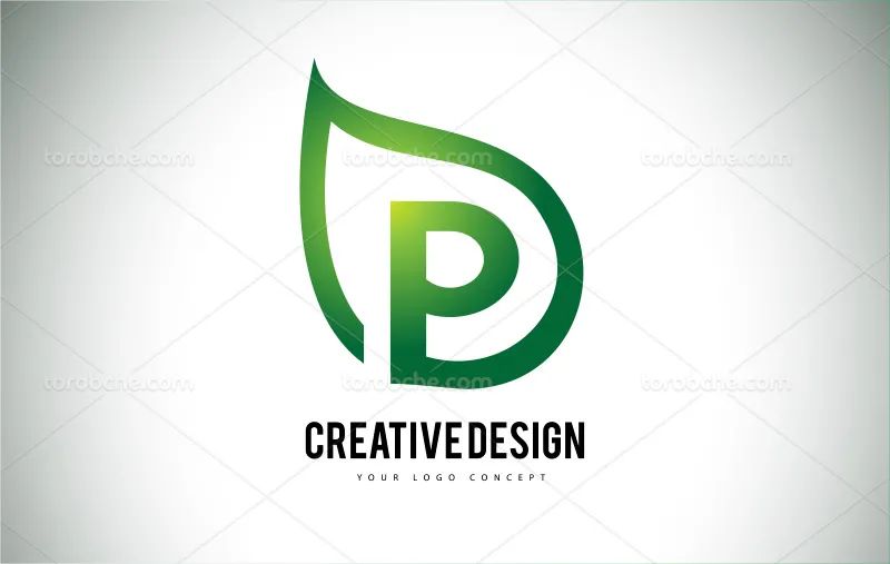 وکتور لوگوی حرف P انگلیسی
