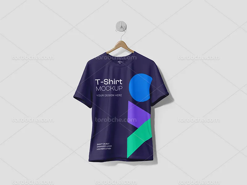موکاپ PSD تیشرت مردانه