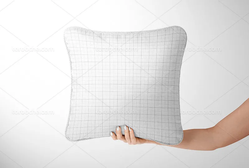 موکاپ PSD کوسن مبل در دست