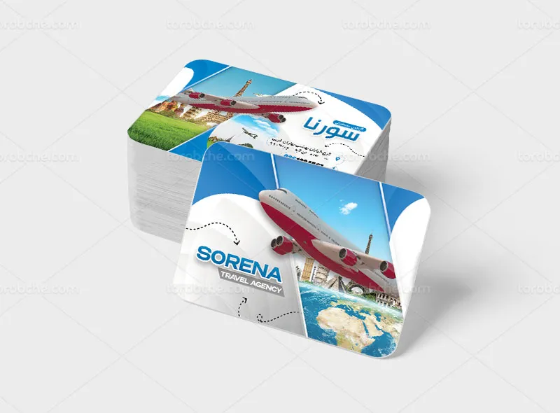 طرح کارت ویزیت آژانس هواپیمایی