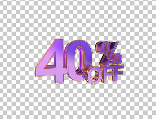 عکس PNG تخفیف 40 درصدی