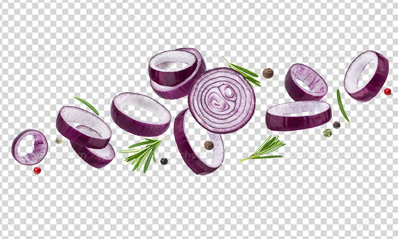 عکس PNG پیاز برش خورده