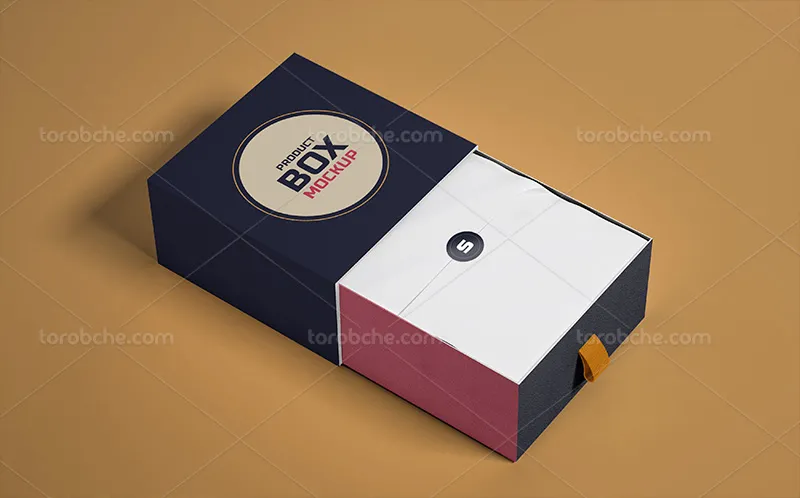 موکاپ لایه باز جعبه مکعب مربع