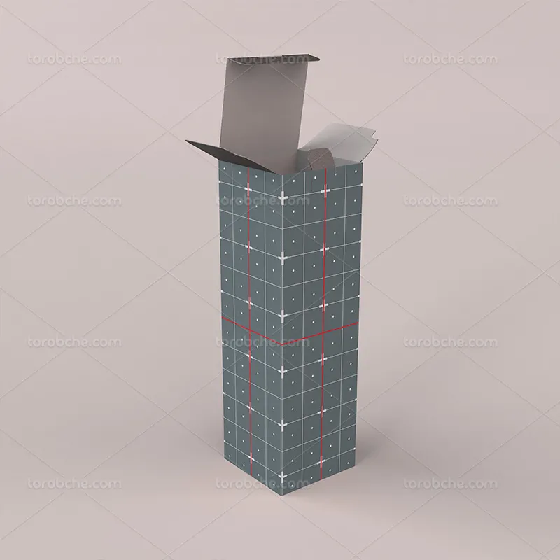 موکاپ لایه باز جعبه مکعب مستطیل