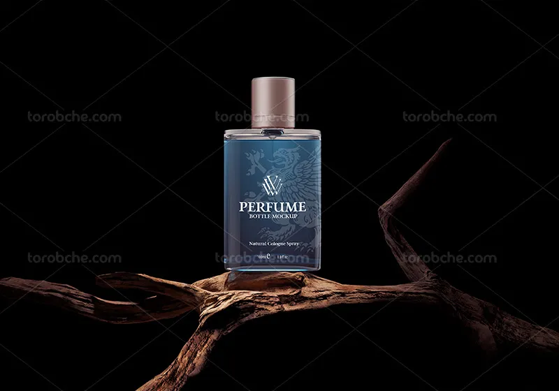 موکاپ شیشه عطر لوکس PSD